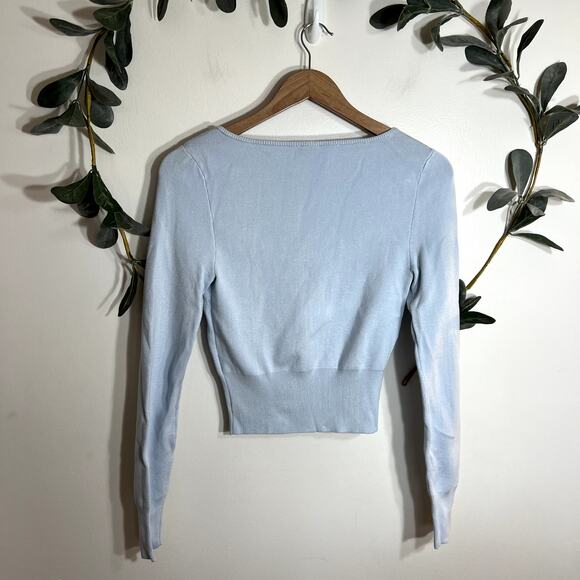 Abercrombie Blue Scoop Neck Cardigan - Picture 5 of 5